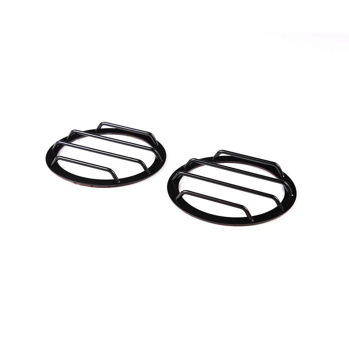 2pcs Carbon steel Fog Light Lamp Bezel Trim Rings Cover For Hummer H2 2003-2009 11