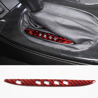 For Corvette C6 05-13 Red Carbon Fiber Interior Center Console Trim Cover Set 4