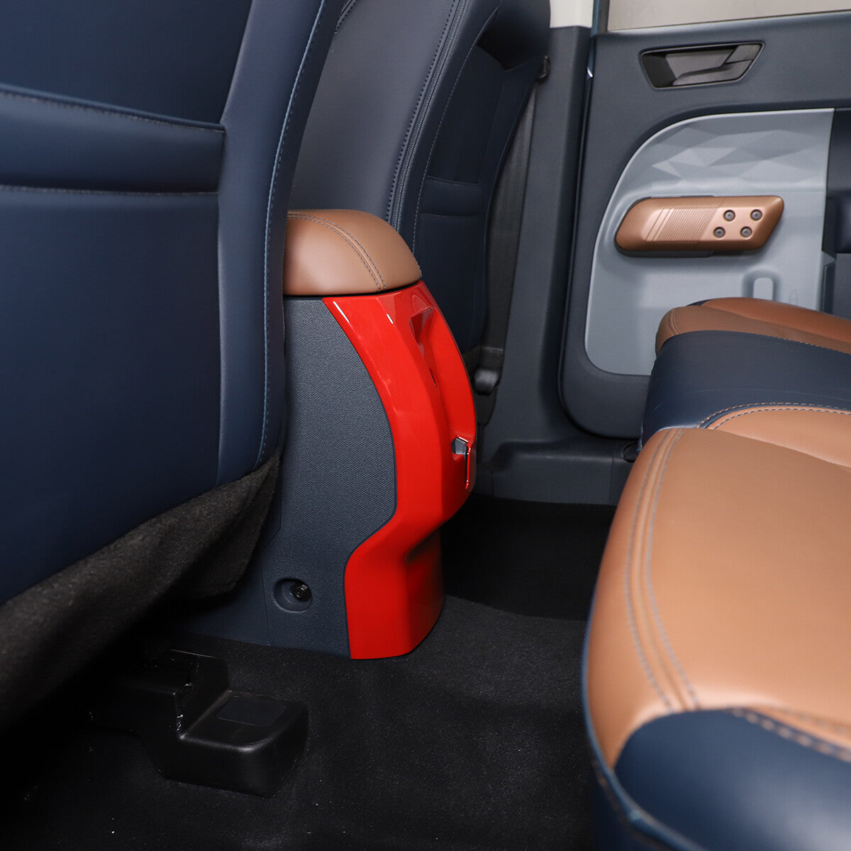 Red Interior Rear Air Outlet Vent Trim Cover Fram For Ford Maverick 2022-23 US 8