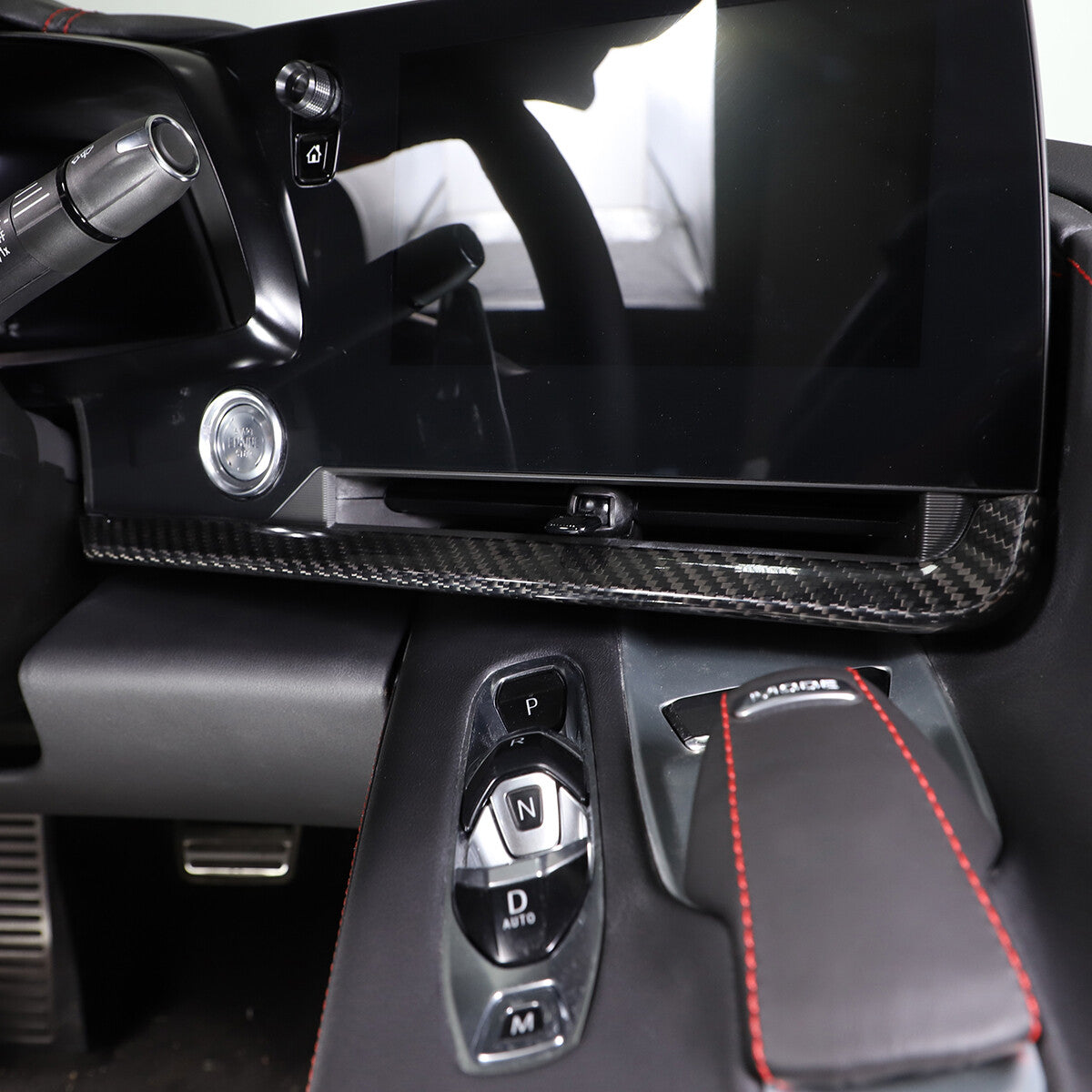 Real Dry Carbon Fiber Full Interior Center Set Trim Kit For Corvette C8 20-25 US - Styles 1-5 14