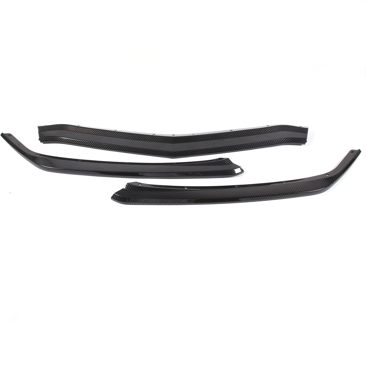ABS Carbon Replacement Front Bumper Lip Splitter Kits Set For Corvette C8 20-25 16