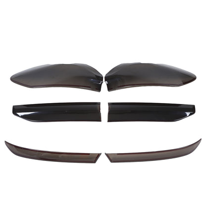 Smoked Rear Tail & Fog Light Guard Cover Trim Bezels For BMW X6 G06 2020-2026 US 4
