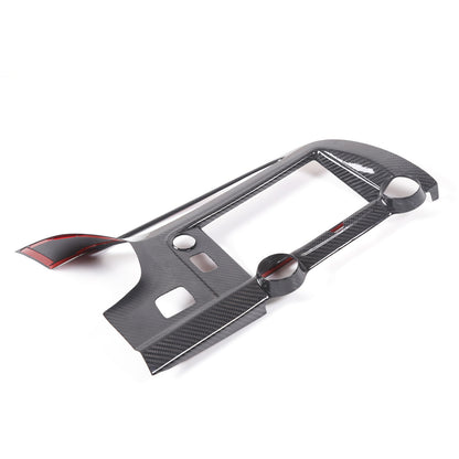 Real Carbon Fiber Center Dashboard AC Air Vent Cover Trim For Corvette C7 14-19 12