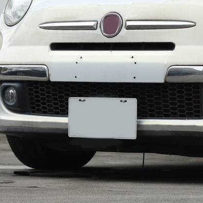 Front Bumper Tow Hook License Plate Mount Bracket For Fiat 500 2007+ US 14