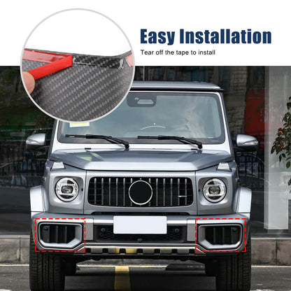Real Carbon Fiber Front Bumper Air Intake Grille Trim Set For Benz G63 W465 25+ 10