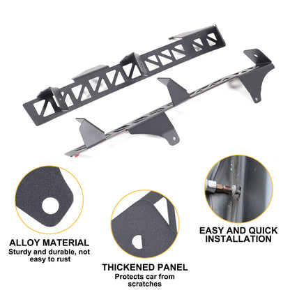 Carbon Steel A-Pillar LED Light Bar Mount Bracket For Hummer H3 2005-2009 15