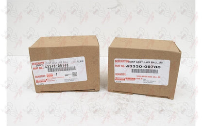 Toyota OEM JOINT ASSY, LOWER BALL, FRONT LH & RH Set Genuine 7