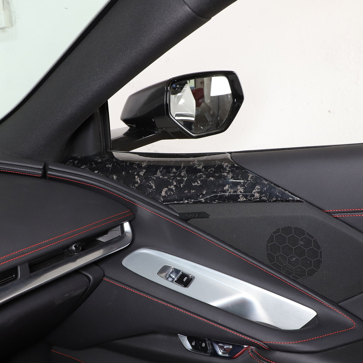 Forged Real Carbon Fiber Full Interior Set Cover Trim Kit For Corvette C8 20-25 - Variants 16-20 15