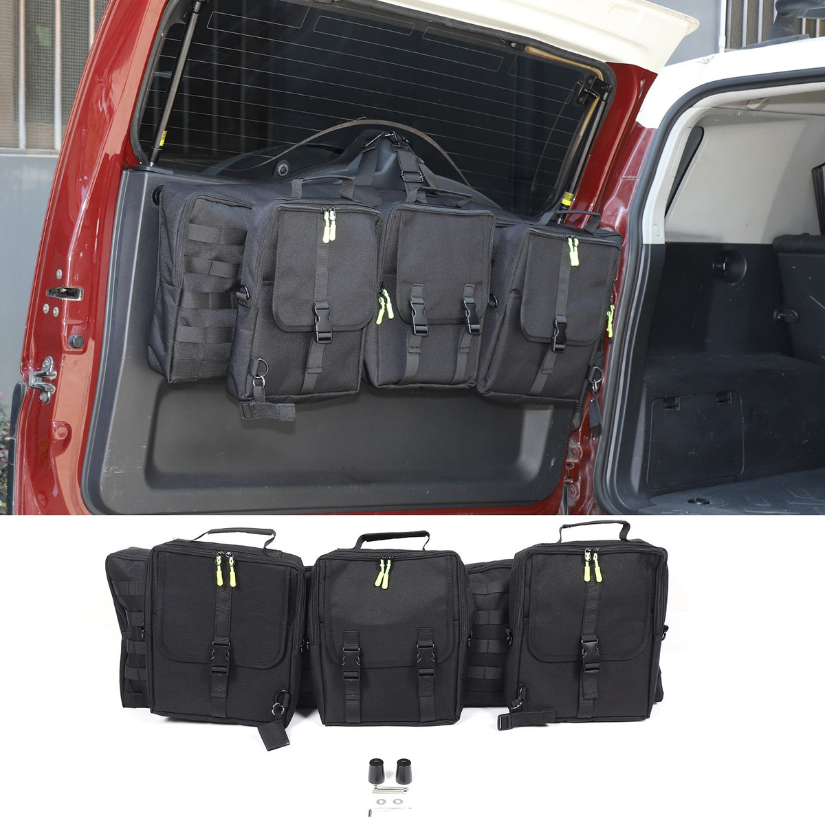 Trunk Rear Door Tailgate Hanging Storage Bag Tray For Toyota FJ Cruiser 2007-21 11