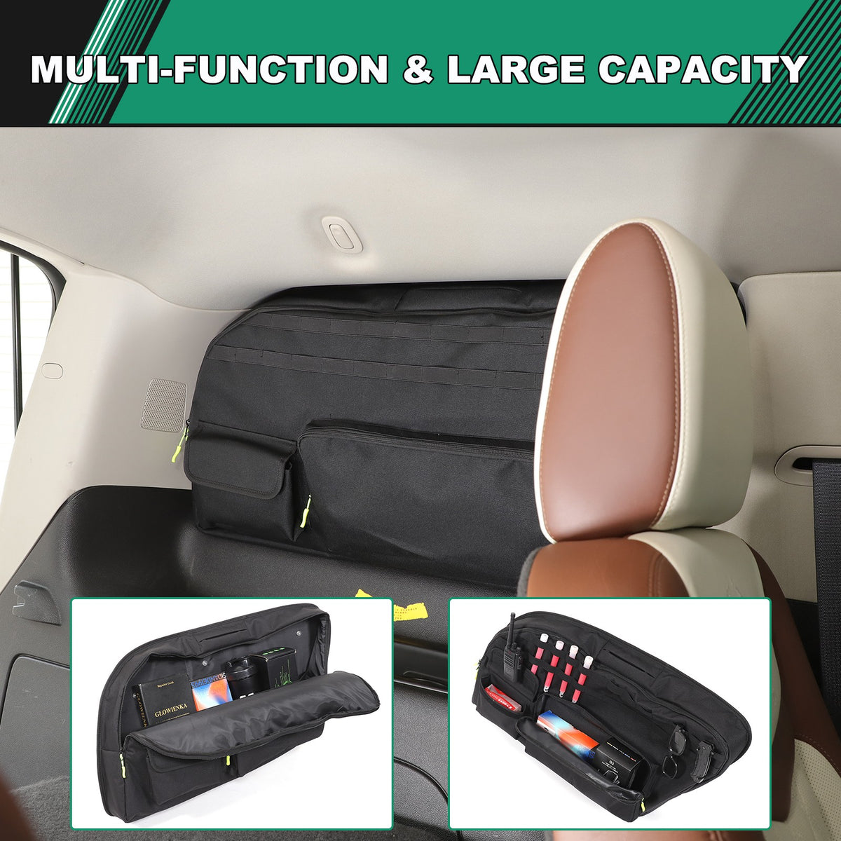 Trunk Left Side Window Storage Bag Tray For Cadillac Escalade 2007-2014 5