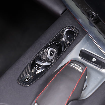Carbon Console Transmission Control Gear Selector Trim For C8 Corvette Z06 20-25 11