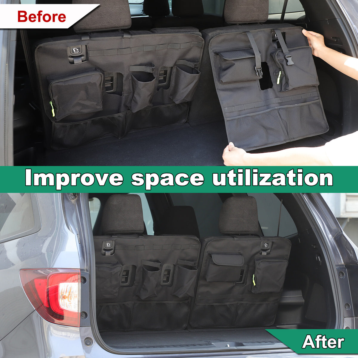 Rear Seat Backrest Hanging Bag Trim for Honda Pilot 2016-2022 21