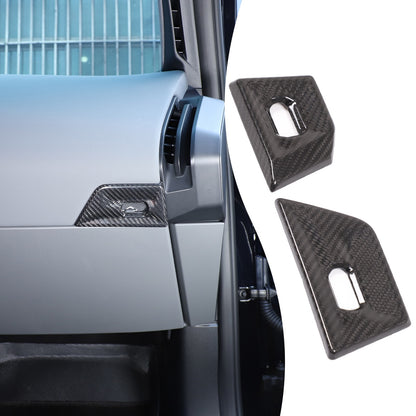 Real Carbon Fiber Dash Side Air Vent Trim Cover For BMW X3 G45 2025+ 12