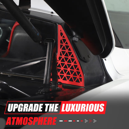 Red Alloy Front Bulkhead Engine Bay Decor Trim For Corvette C8 2020+ 22