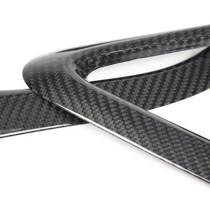 Real Carbon Fiber Interior Door Handle Cover Trim For Nissan R35 GT-R GTR 15