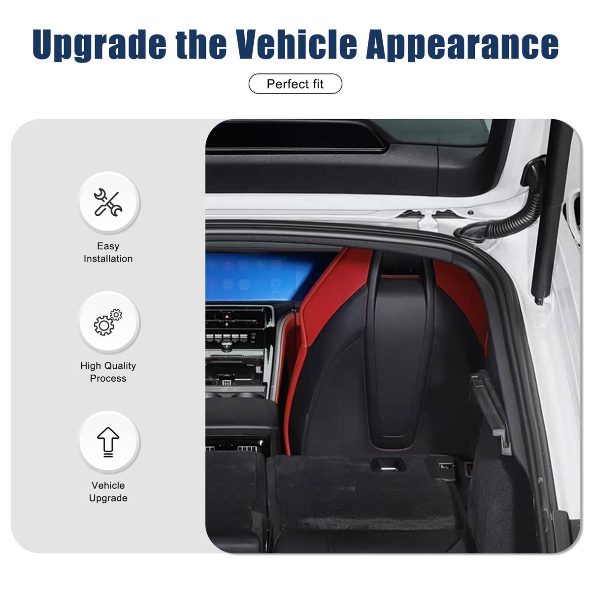 Real Carbon Fiber Seat Back Cover Trim For Porsche Panamera 972 2024+ 17