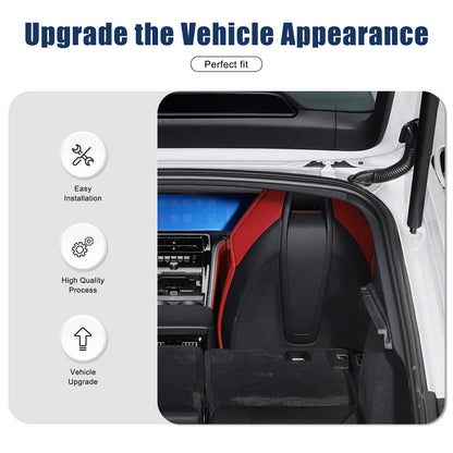 Real Carbon Fiber Seat Back Cover Trim For Porsche Panamera 972 2024+ 17