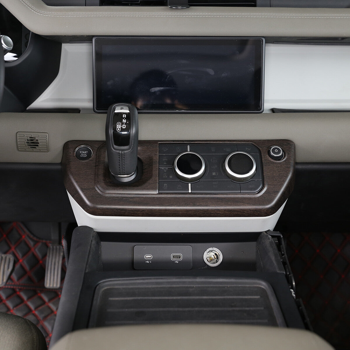 Grain Air Condition Console Gear Panel Cover Trim For Land Rover Defender 90 110 4