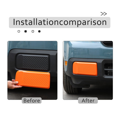 Orange ABS Front Bumper Side Trim Cover For Ford Maverick 2022-2024 US 22