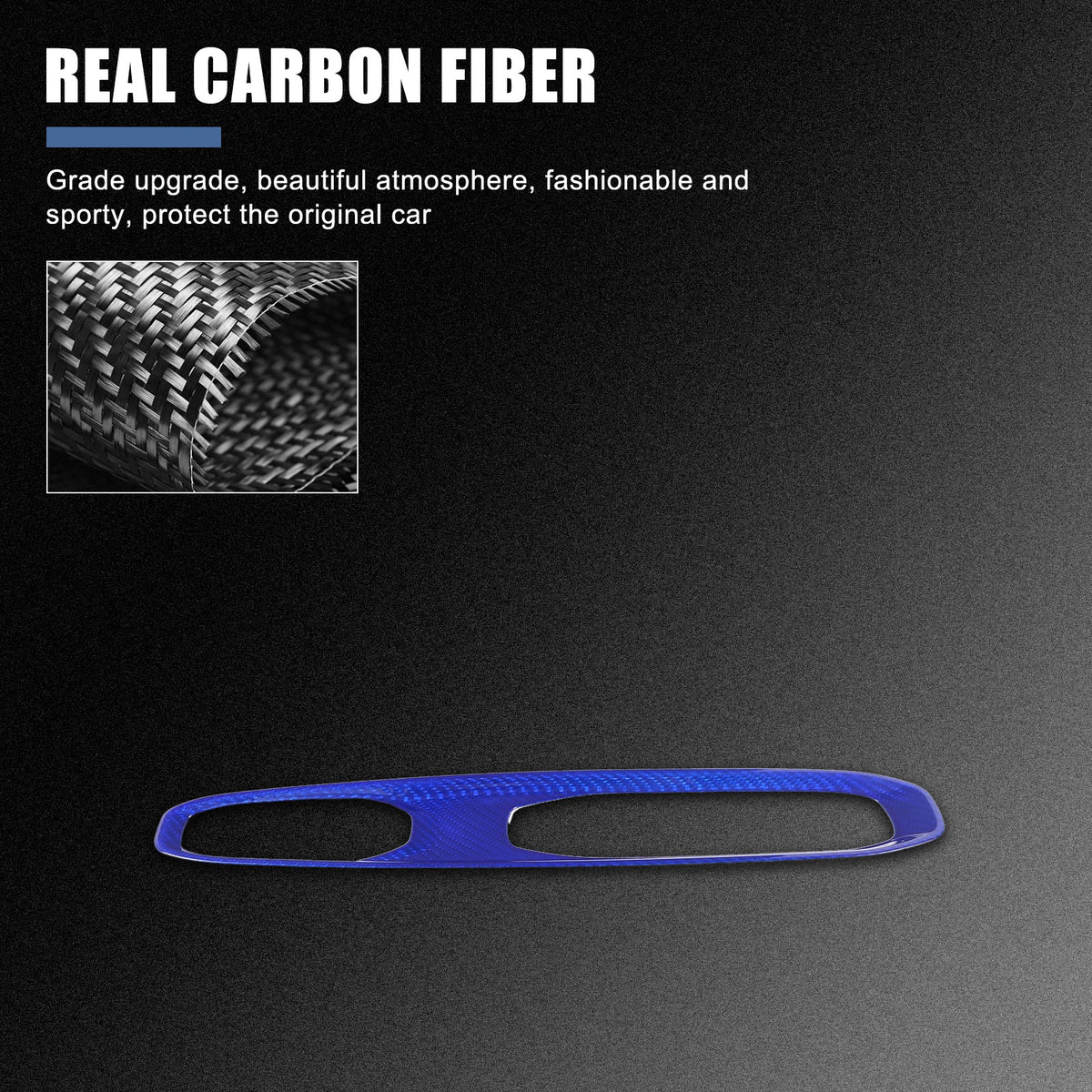 Blue Real Carbon Fiber Gear Shift Indicator Trim For Corvette C8 2026+ 4