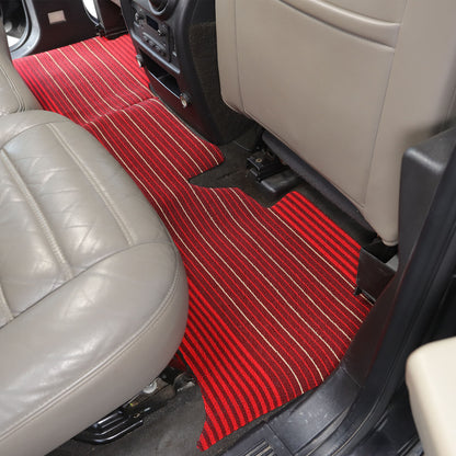 Red Car Floor Mats Liner Cargo Carpets Foot Pads For Hummer H2 2003-2007 18