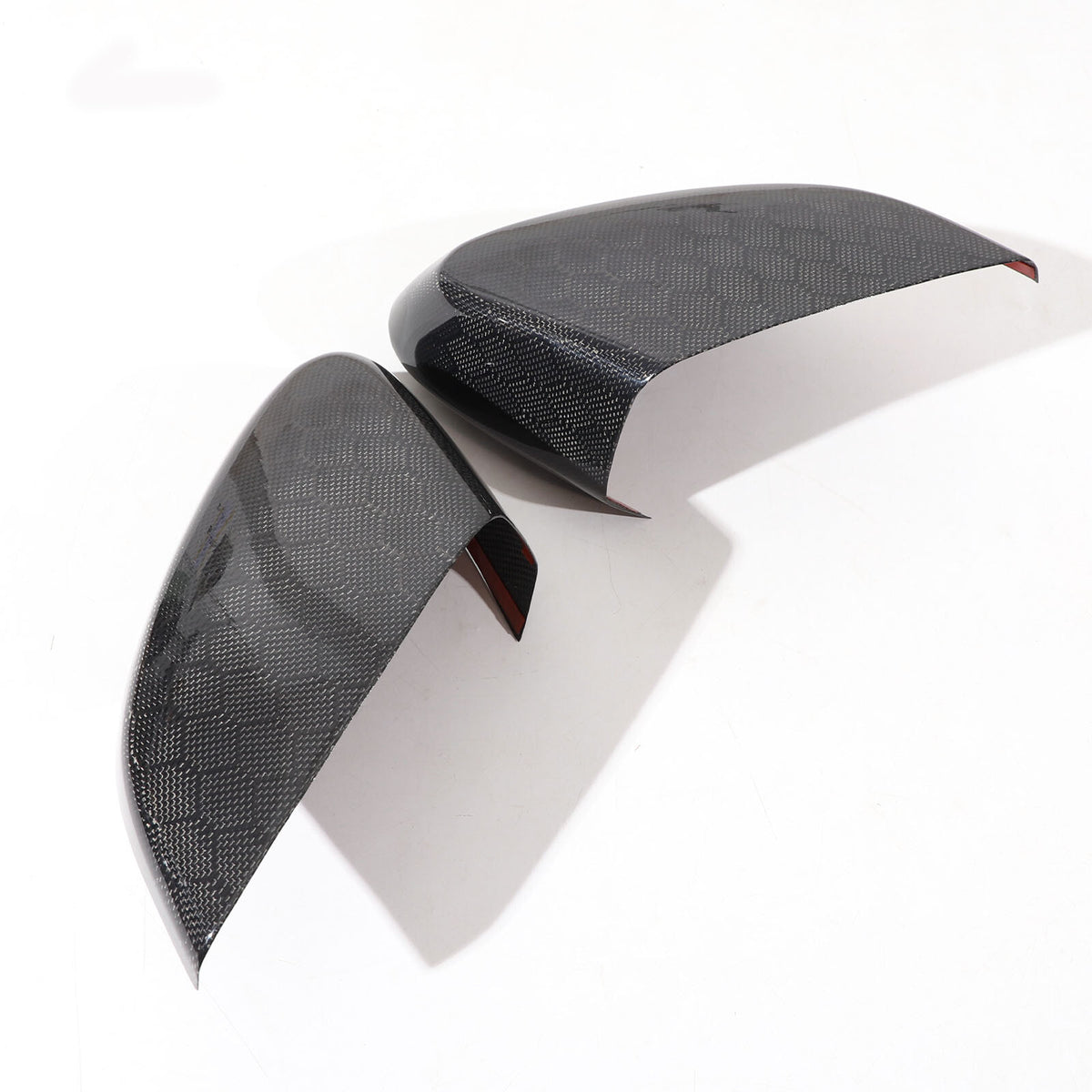 Honeycomb Real Carbon Fiber Side Mirror Cover Trim For Corvette C8 2020-2026 14