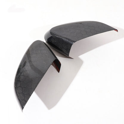 Honeycomb Real Carbon Fiber Side Mirror Cover Trim For Corvette C8 2020-2026 14