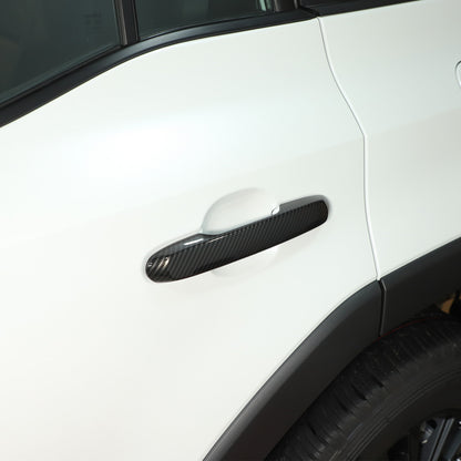 Carbon fiber ABS Door Handle & Mirror Trim For Toyota Land Cruiser LC250 24+ US 22