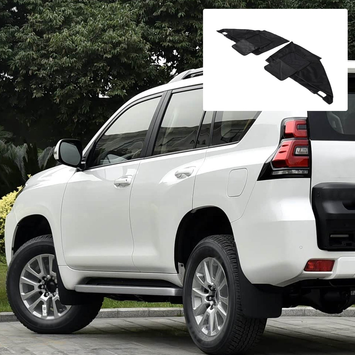Front Door Window Visor Sunshade Sun Cover For Toyota Prado J150 2010-2023 10