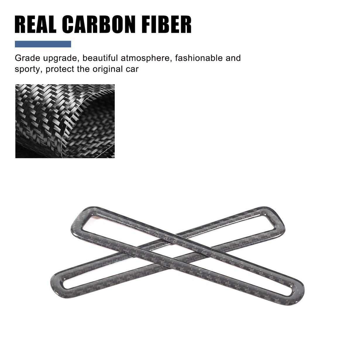 Real Carbon Fiber Interior Window Air Outlet Trim For Nissan GT-R R35 2008-16 6