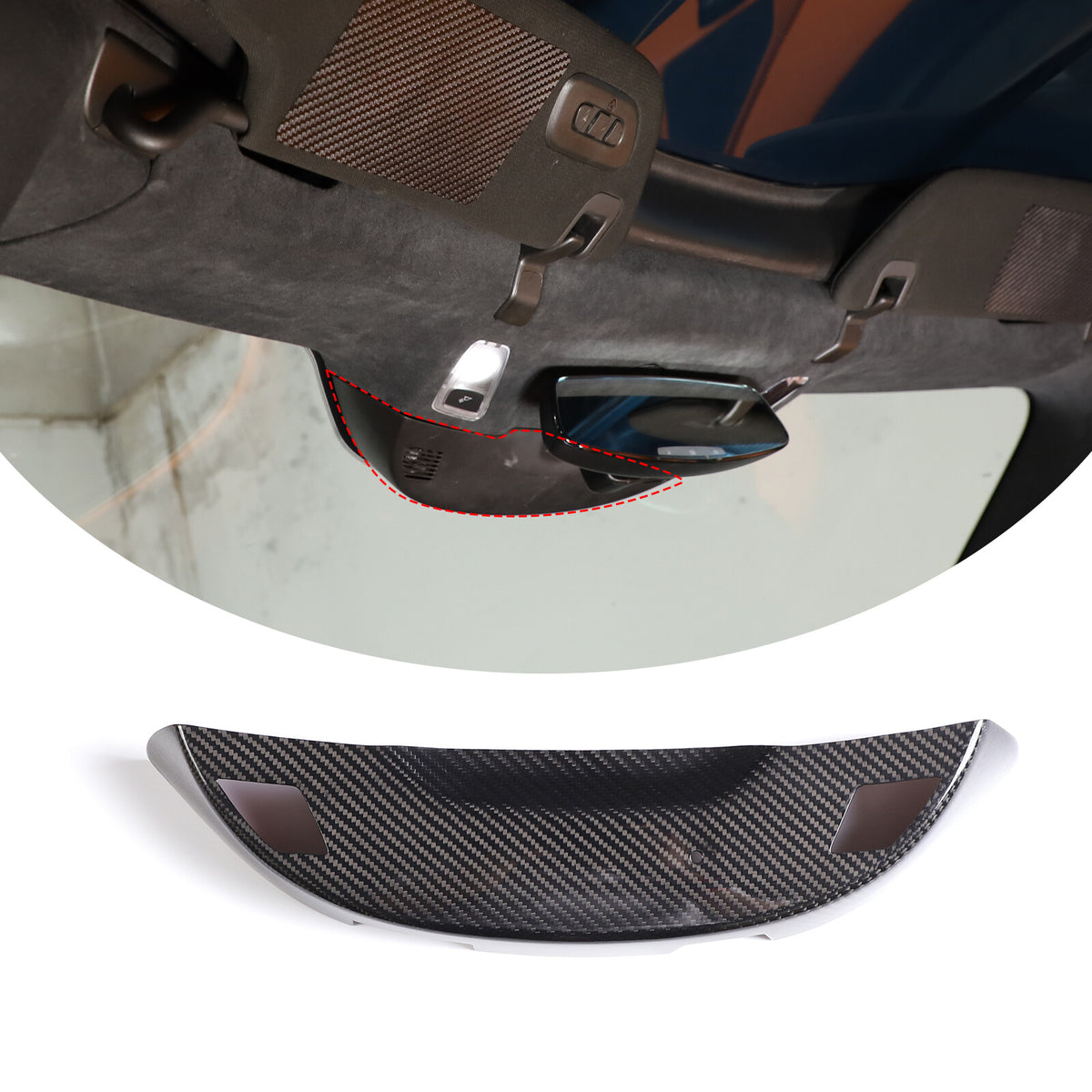 Real Carbon Fiber Interior Dashboard Trim Cover Decor Kit For Corvette C7 14-19 176