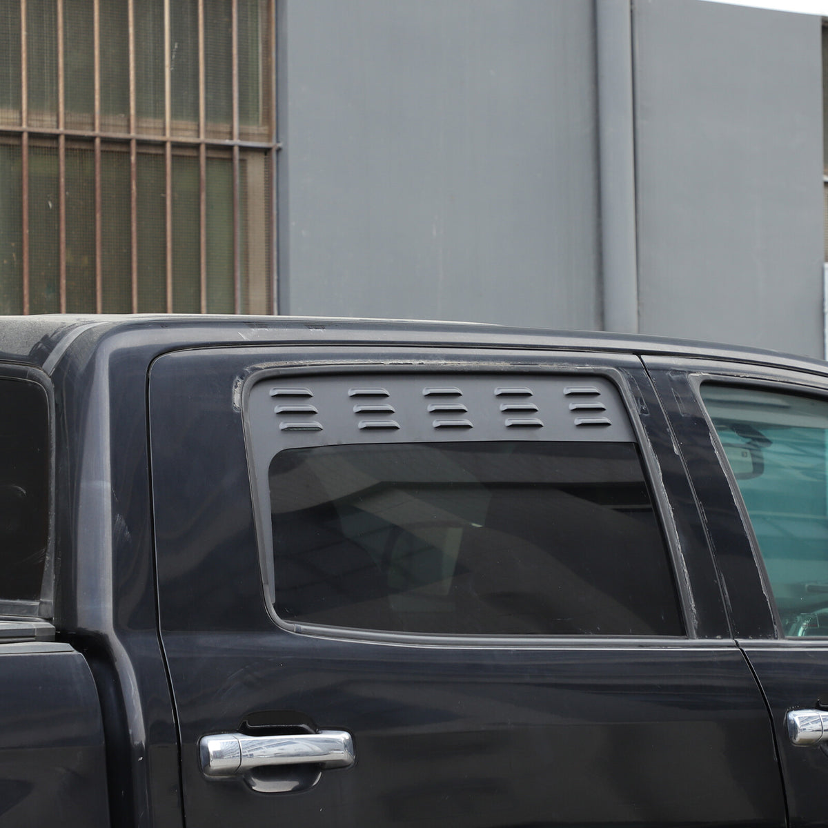 Alloy Front & Rear Window Louver Shutter Cover Trim For Toyota Tundra 2007-2021 17