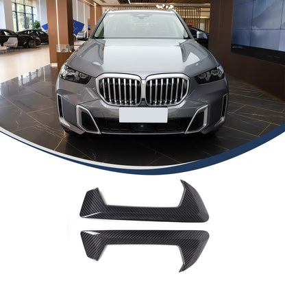 Real Carbon Fiber Side Body Fender Air wing Vent Trim Cover For BMW X5 G05 23-24 12