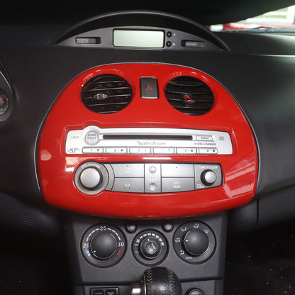 Red ABS Instrument AC Switch & CD Panel Cover Set For Mitsubishi ECLIPSE 2006-11 8
