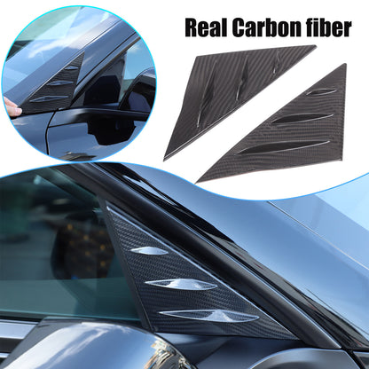 Real Dry Carbon Fiber Center Console Interior Trim Cover For Tesla Model 3 2023+ 74