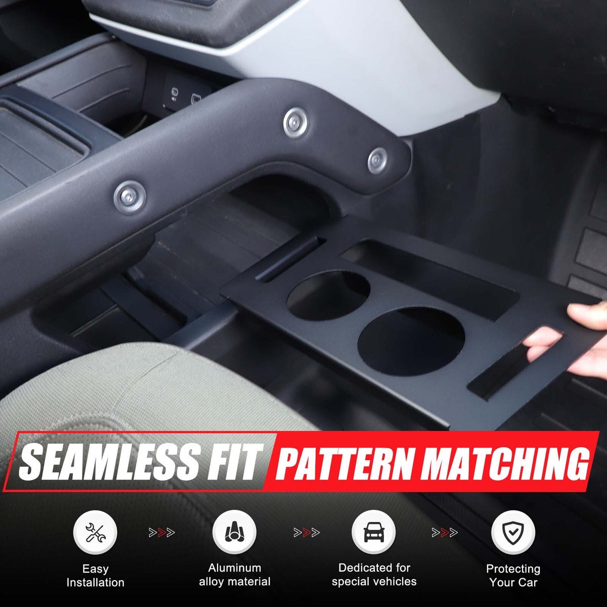 Alloy Lower Centre Console Cup holder Box For Land Rover Defender L663 20-24 US 14