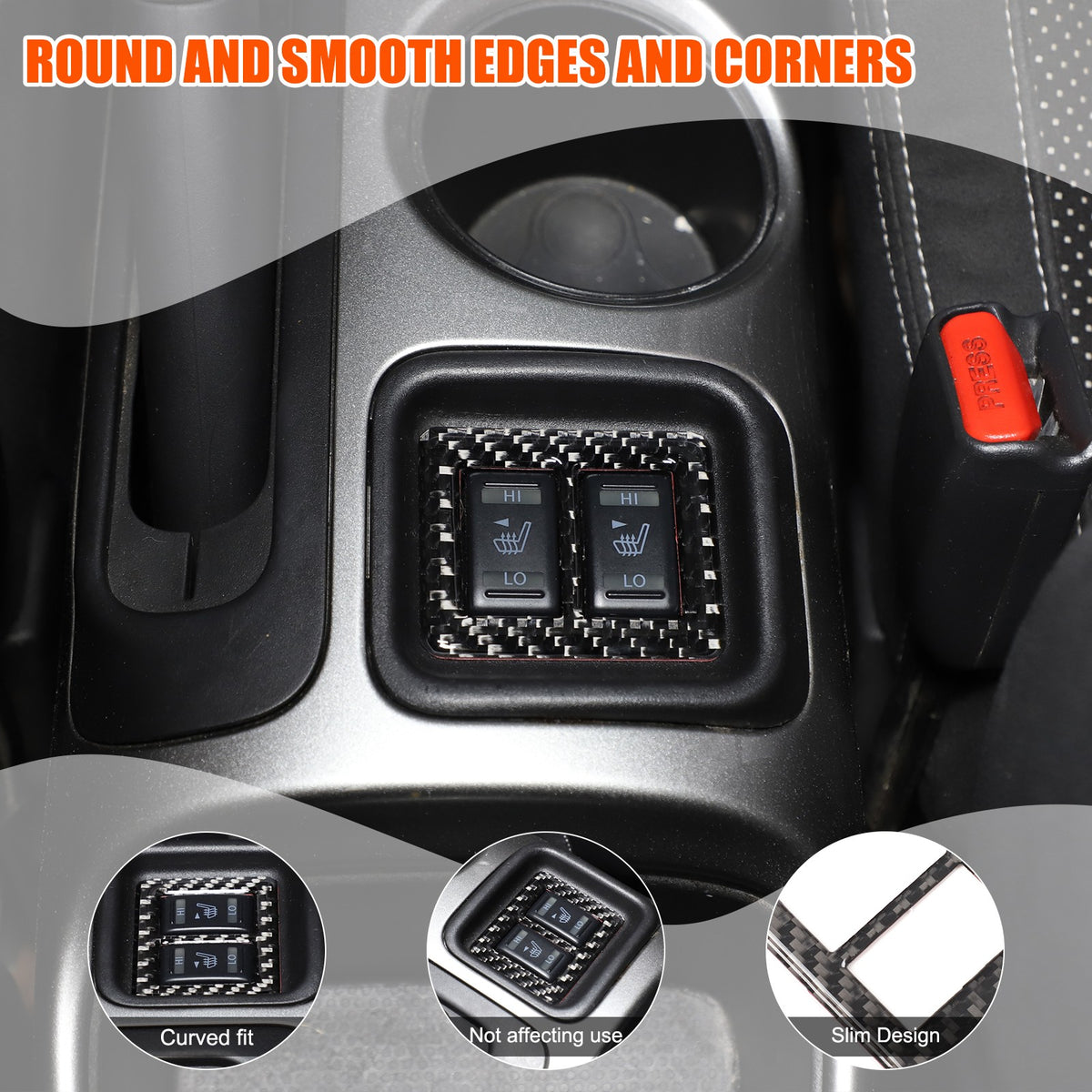 Soft Carbon Fiber Interior Center Console trim Sticker For Nissan Juke 2011-2019 140