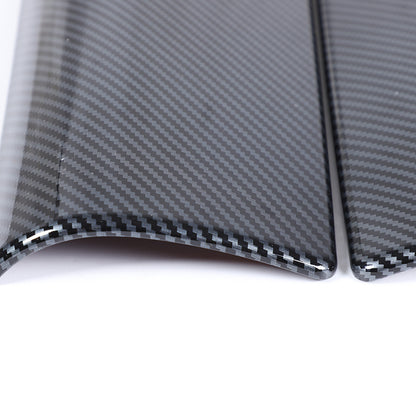 ABS Carbon Fiber Center Console Armrest Box Cover Trim For Benz e Class 2024 9