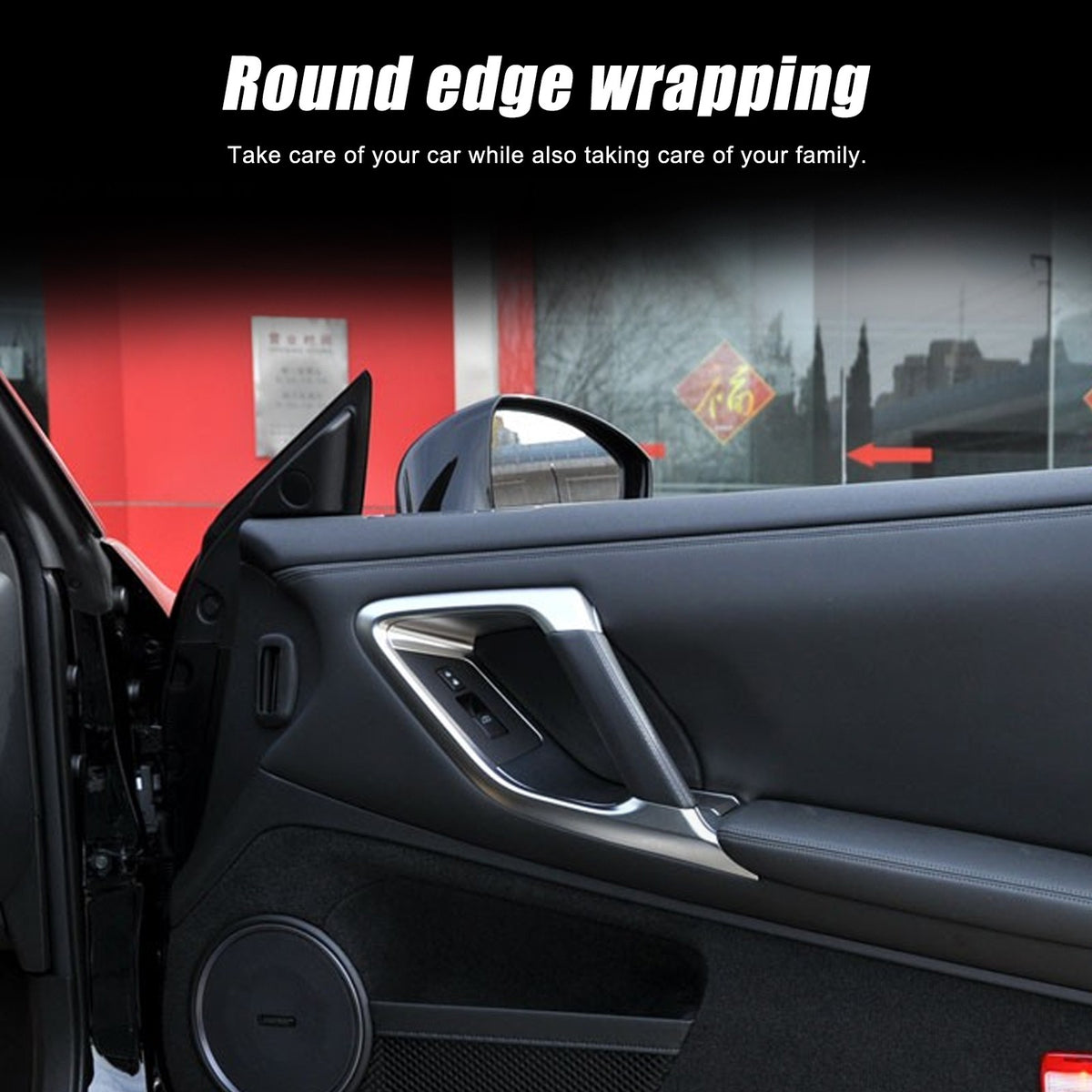 Matte Real Carbon Fiber Inner Door Handle Trim For Nissan GTR R35 2008‑2016 2