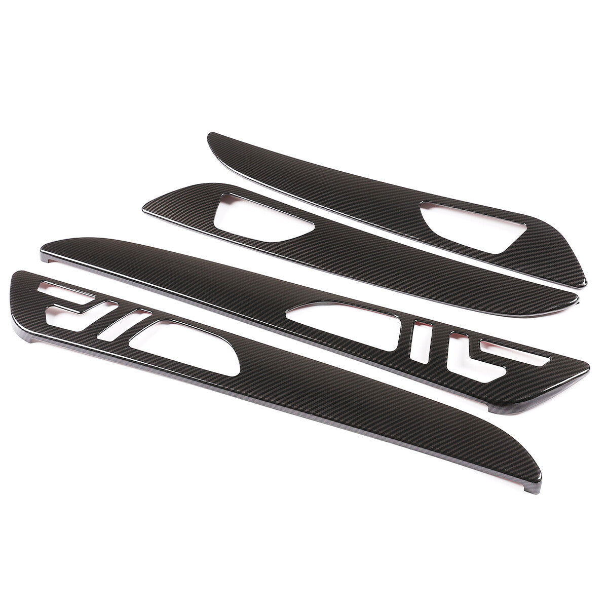 Carbon Fiber ABS Door Handle Panel Trim Cover Strip for Benz GLE GLS ML GL 13-19 5