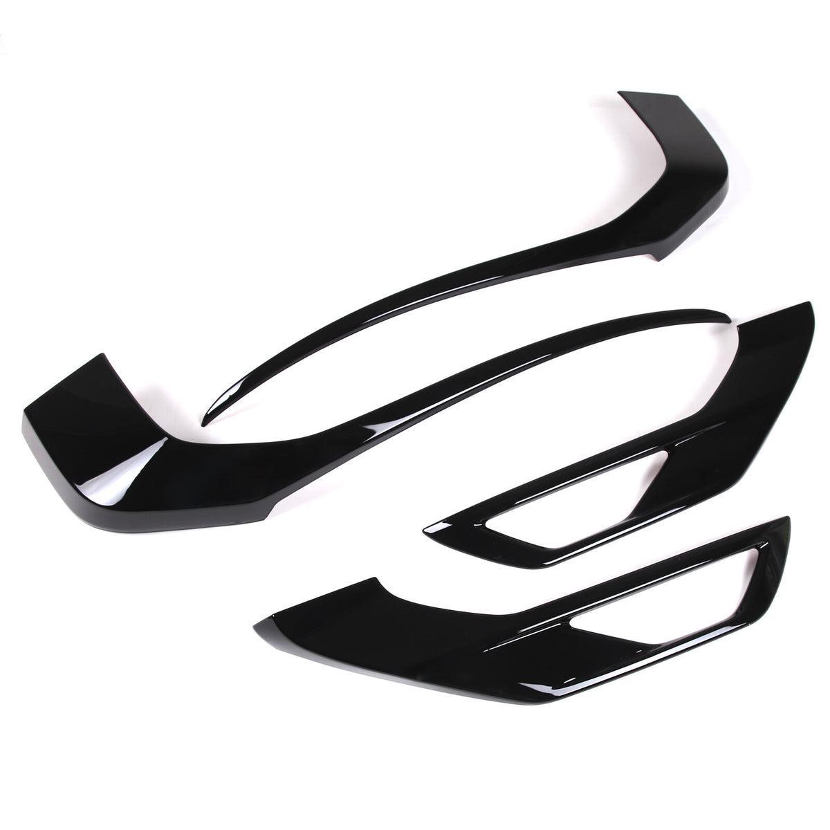 For Mitsubishi Outlander 2022 2023 Black Front Side Grille Molding Cover Trim 10
