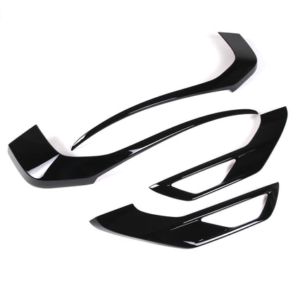 For Mitsubishi Outlander 2022 2023 Black Front Side Grille Molding Cover Trim 10