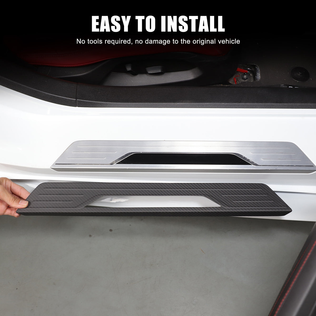 Matte Real Dry Carbon Fiber Interior Decor Trim Cover For Corvette C8 2020+ 22