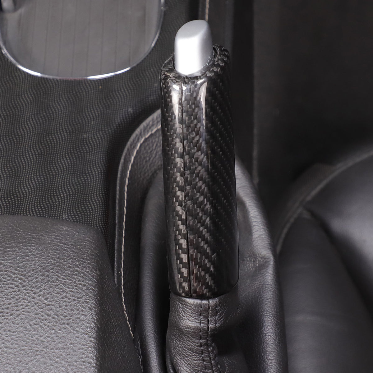 Real Carbon Fiber Emergency Brake Handle Cover Trim For Corvette C6 2005-2013 13