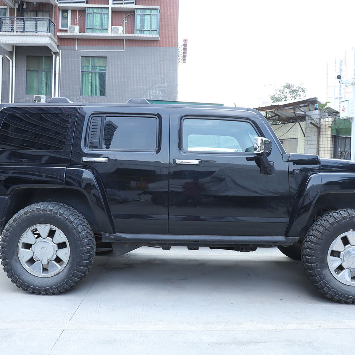 Alloy Rear Door Window Honeycomb Pillar Post Cover Trim For Hummer H3 2005-09 US 20