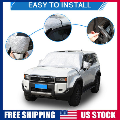 Car Windshield Snow Cover Front Guard For Toyota Land Cruiser LC250 2024 US 1