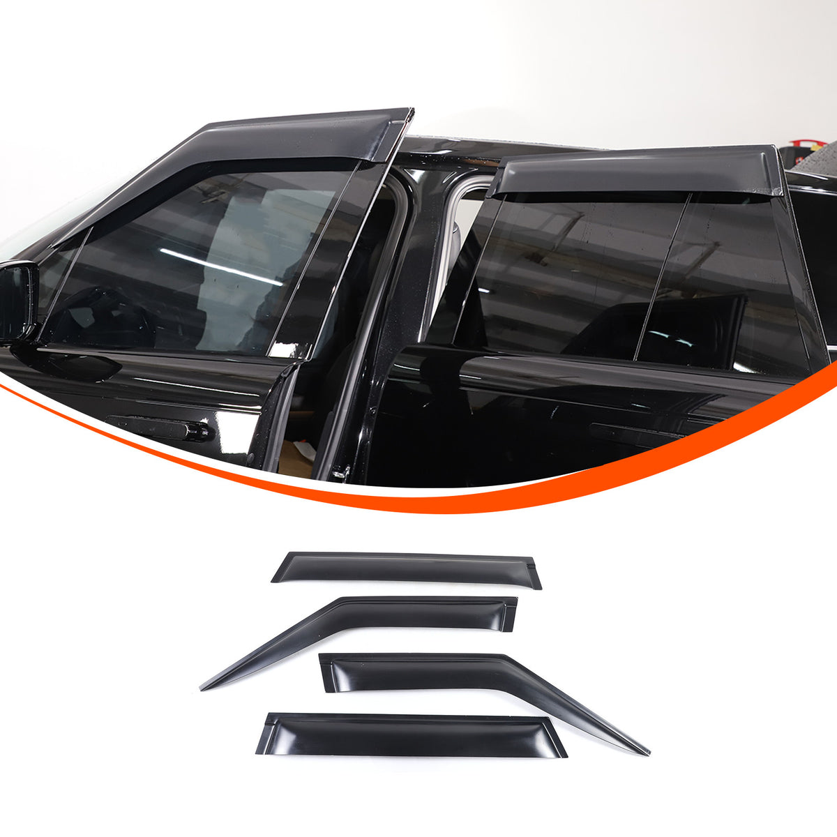 For Range Rover Vogue L460 2023+ Window Wind Visor Rain Guard Vent Deflector 3