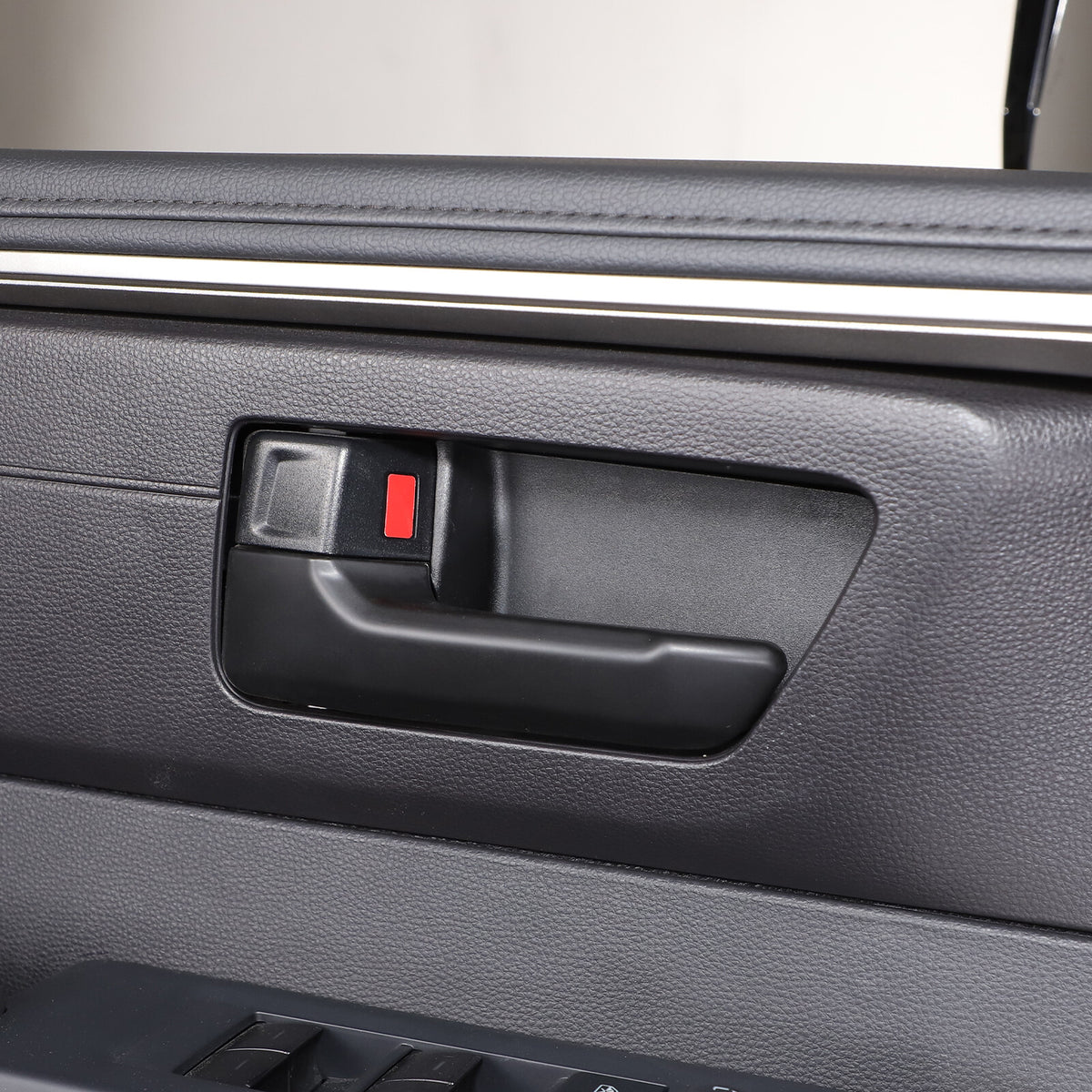 Matte Black ABS Interior Decoration Cover Trim Kit For Toyota Tundra 2022-26 US - Variants 6-10 10