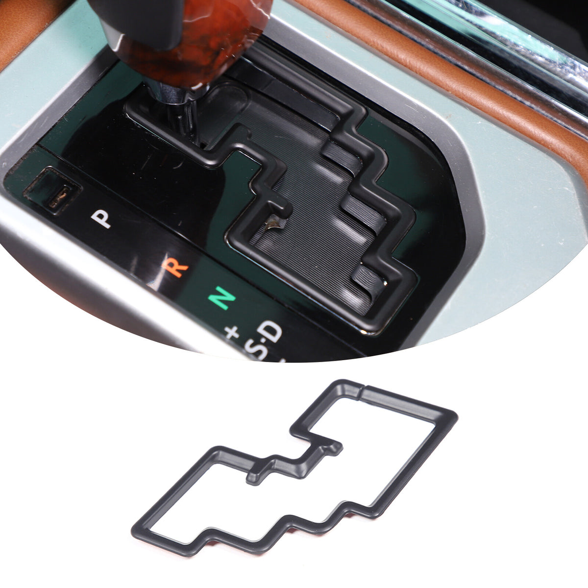 Matte Black Interior Center Console Trim Cover Kit Set For Toyota Tundra 14-21 - Styles 11-11 4
