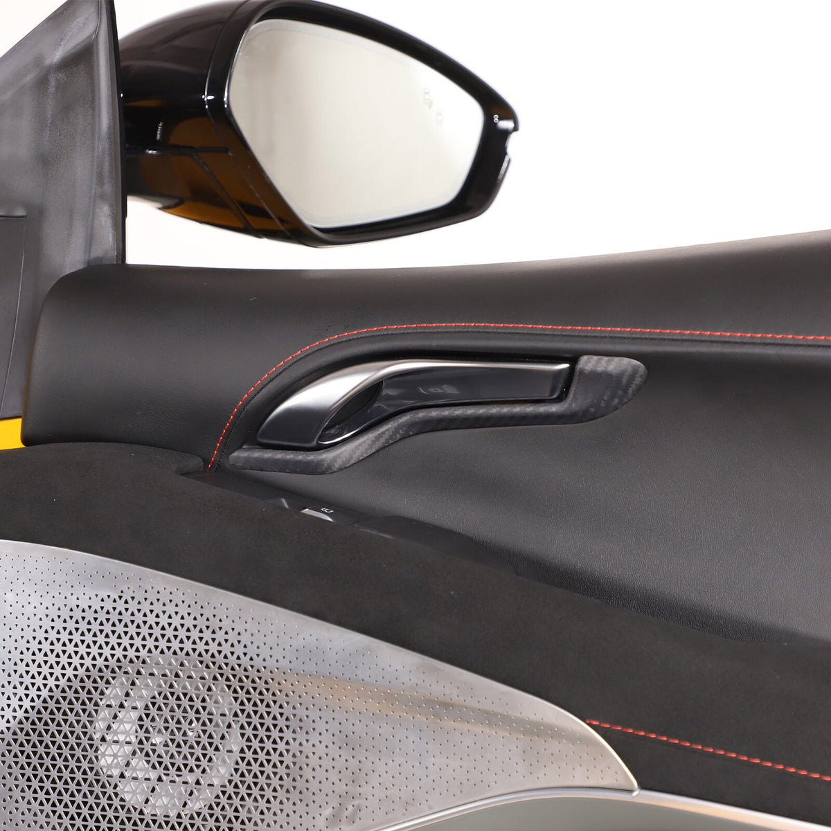 Matte Real Carbon Fiber Interior Door Handle Cover Trim For Lotus EMIRA 2021-25 5